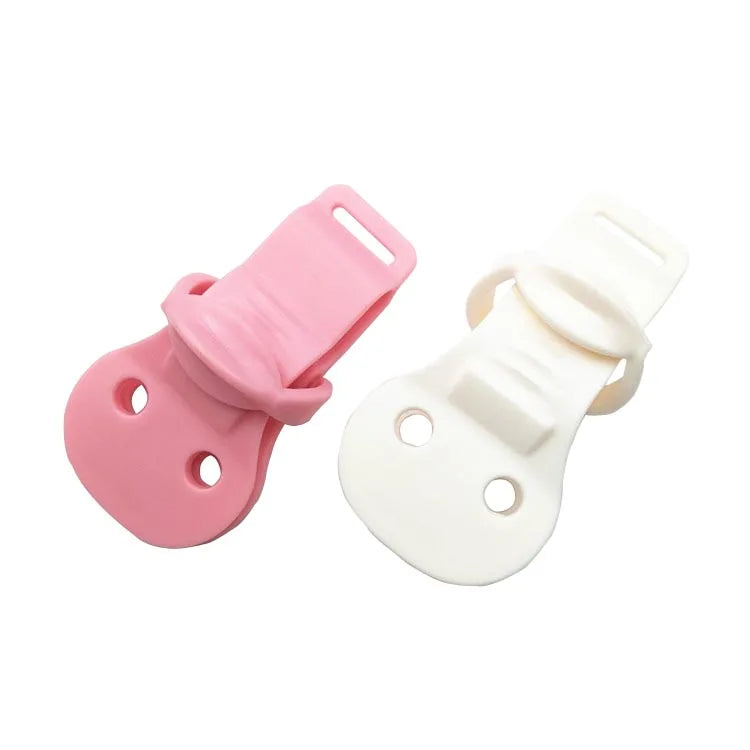 Plastic Clip for Infant Baby Pacifier Nipple Clasps Holder Fit for Most Pacifier Styles Soother Baby Pacifier Clips Holder