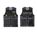 2023 Customized Logo Multi-functional Outdoor Casual Fishing Work Volunteer Safety Utility Work Multi Pocket Vest
