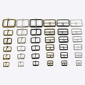 Meetee YK302 YK426 20-50mm Alloy Tri-gilde Buckle DIY Hardware Bag Accessories Rectangular Adjustment Roller Pin Buckle