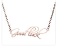 Stainless Steel Silver Rose Gold 18k Gold Plated Gift Personalised Jewelry Customised Name Necklace