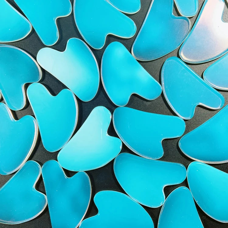HY Newest Product Beauty Opalite gua sha tool for beautiful skin scraping White guastone