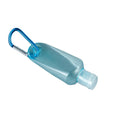 30ml PETG Translucent Color Empty Flat Keychain Plastic Bottle Travel Hand Sanitizer with Flip Cap Shampoo Perfume Lotion Cream