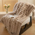 Hot Selling Super Plush Flannel Fleece Blanket Sherpa Back Double Blanket Turtle Back Design Nap Blanket for Bedding Winter