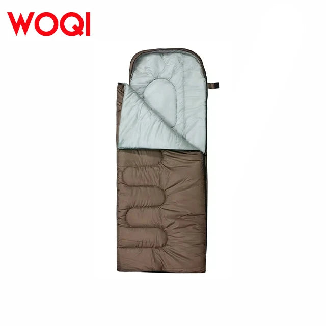 WOQI Unisex Multicolor Fluffy Envelope Sleeping Bag Quick-Folding Convenient Storage Made Durable Polyester 3 Season Warm
