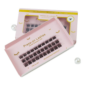 Private Label Cluster Lashes With Tweezers Brush Seal 120 Clusters Segmented Lashes Classic Eyelash Extensions Kit