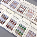 Hot Selling Manufacturer Custom Design Nails Long Ballerina Orange Impress Press on Nails OEM Private Label Acrylic Women Nail