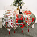 Printed Cotton Linen Tablecloth Christmas Tablecloths Knitted Dinning Table Runners Christmas Decorations Christmas Table Mat