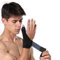 1035#Steel Plate Wrist Support Neoprene Fixed Thumb Wrist Brace with Straps for Sports Training Exercise Fitness