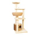 Latest Design Wooden Cat Tree Tower House Nature Solid Wood Cat Climbing Tree Floor to Ceiling