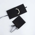 Wholesale Drawstring Jewelry Packaging Gift Pouch Custom Size Microfiber Suede Jewelry Bag With Logo