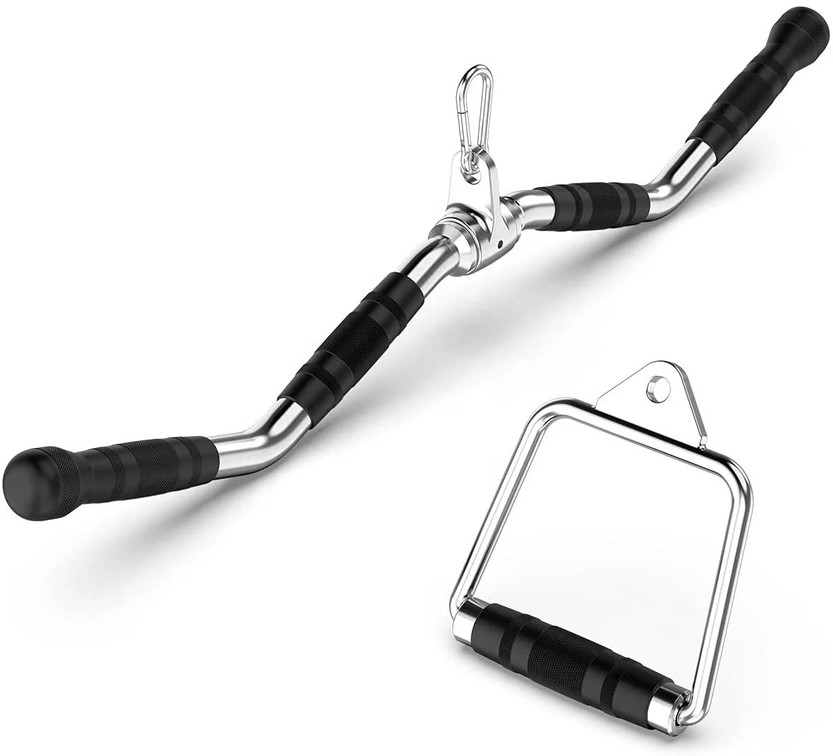 LAT Pulldown Bar D Handle Cable Attachments for Gym LAT Bar Cable Machine Attachment