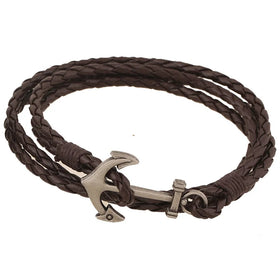 Wholesale Anchor Hook Bracelets Men's & Women's Fashion Leather Bangles Hooked Bracelet Jewelry