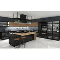 BALOM Custom Modern Design Kitchen Unit Glass Door Home Kitchen Furniture Modular Kitchen Cabinets