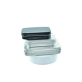 Luxury Blacked Metal Storage Box Square Shape Tin with Silver Hinge Lids for Small Gifts for Cookies Sweets Small Gifts