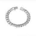 European and American Fashion Jewelry Wholesale Silver Plated Personality Men's High-end Fashion Bracelet