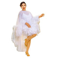 Fashion Two-Piece African Kitenge Dress Design Mesh Gauze & Feather Dubai Inspired Polyester Material for Women