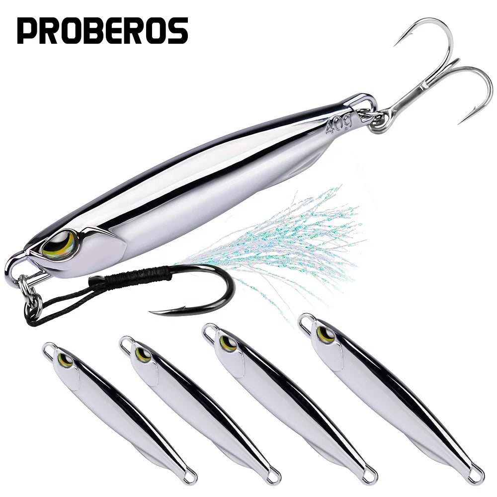 Metal Jig Bait 10g/15g/20g/30g/40g/60g/80g Mackerel Fish Lure Sinking DUO Lure Far Casting Jigging Bait Spoon Spinnerbait