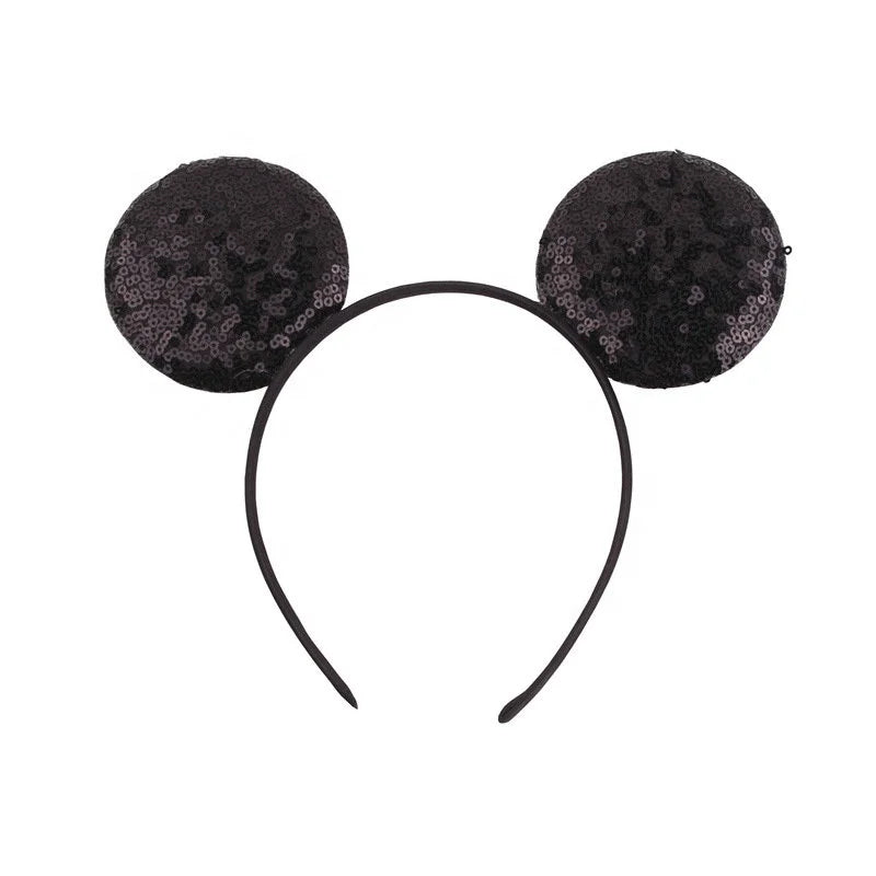 Ziming Hot Sale Cartoon Embroidery Effect Rainbow and Multiple Colors Two Sides Sequins Cute Ear Party Costume Ball  Headbands