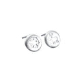 Real 925 Sterling Silver Women's Large Deer Snow Earrings Korean Style Statement Jewelry Gold Plating Ladies Brincos Pendientes