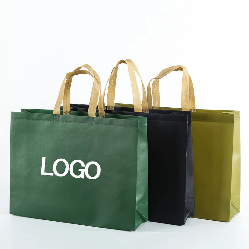 Reusable Non Woven Bag  Wholesale Ultrasonic Non Woven Travel Storage Eco Shopping Bag with LOGO Printing in Stock