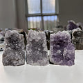 Wholesale Natural Amethyst Cluster Carving Small Animal Hedgehog Owl Crystal Lucky Cat