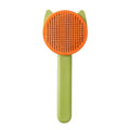 Wholesale of  Multiple Colors with Metal Cat Grooming Brush  with Release Button for Shedding for Long or Short Hair