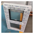 US-Style Vinyl PVC Plastic Steel Folding Horizontal Louver Up-Down Lift Soundproof Windproof Magnetic Screen Sliding Window