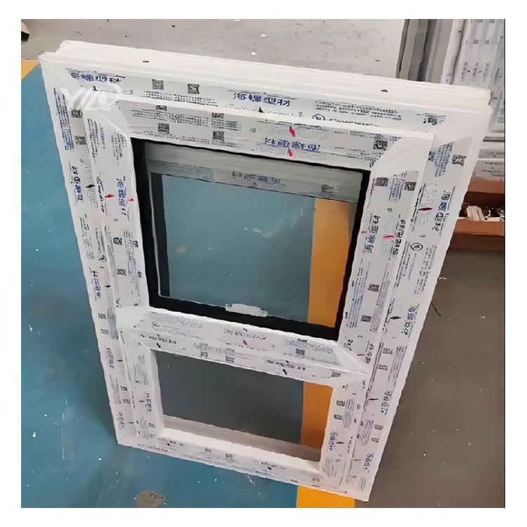 US-Style Vinyl PVC Plastic Steel Folding Horizontal Louver Up-Down Lift Soundproof Windproof Magnetic Screen Sliding Window