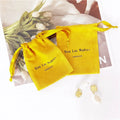 Luxury Logo Bracelet Jewelry Make up Cosmetic Packaging Gift Drawstring Bag Custom Printed Suede Bag Pouch