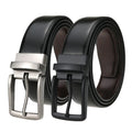 LQbelt Men's Genuine Leather Belts Pin Buckle Belt  Reversible Rotating Wholesale OEM Factory Custom LOGO