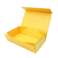 Custom logo Yellow Folding Magnetic Cardboard Packaging Foldable Paper Box
