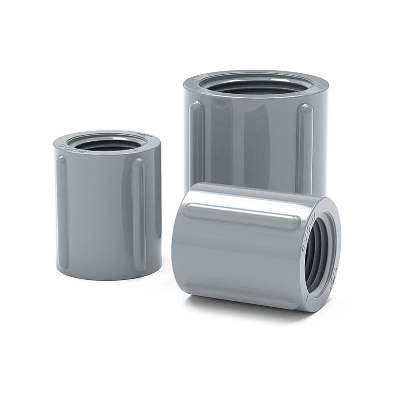 PVC Double Inner Thread Double Inner Thread Inner Thread Joint Direct Plastic Water Pipe Straight Through