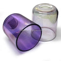 Wholesale 300ml 500ml and Various Color Double-wall Colored Glass High Borosilicate Glass Candle Jars