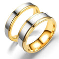 4mm 6mm Stainless Steel Couple Rings for Men Women Forever Love Titanium Steel Wedding  Engagement Double Ring for Couple