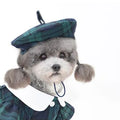 Wholesale Fashion Cute Plaid  Cat Dog Pet Beret