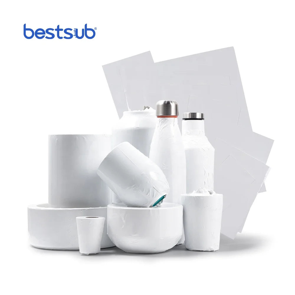 Customized BestSub Sublimation Heat Sleeve Film Shrink Wrap Film for Full Image by Heat Transfer Printing in Heat Press Machine
