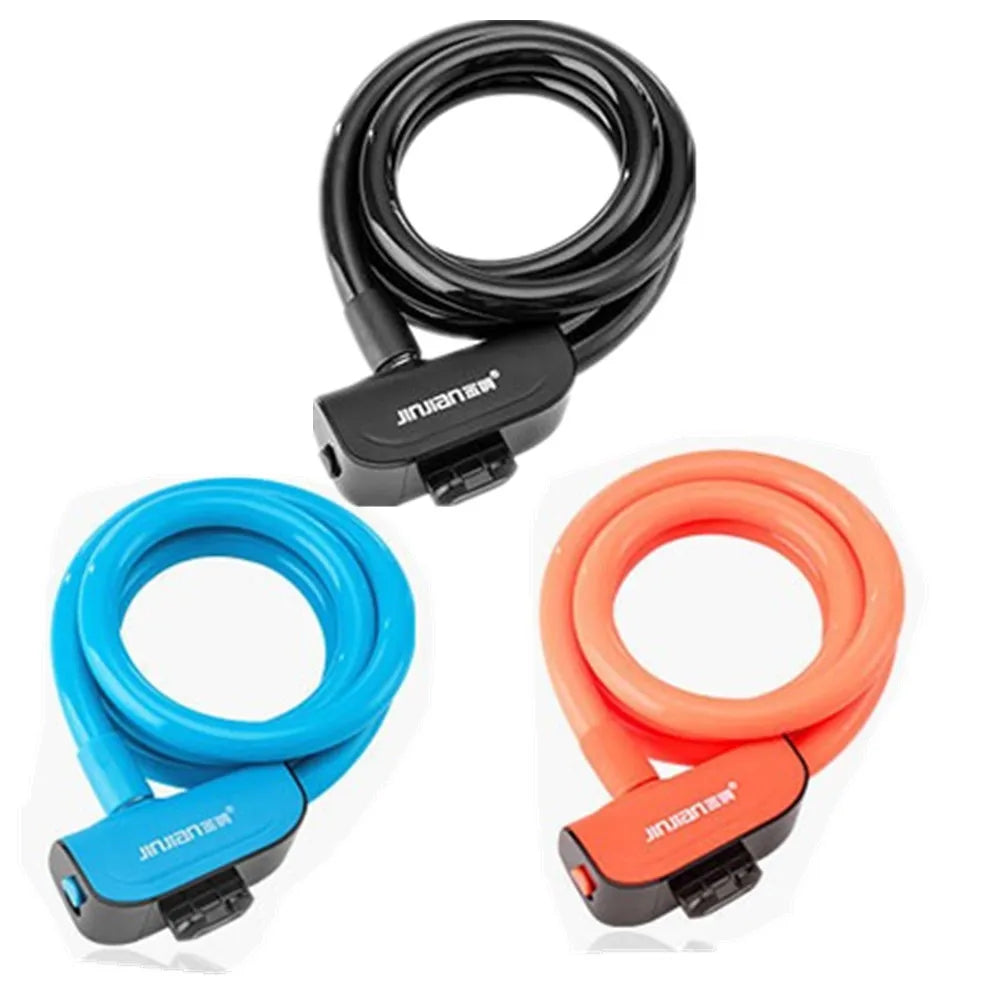 Multicolor Portable Bicycle Cable Lock Steel Anti-Theft Security Accessories for MTB & Road Bike Bike Lock for Cycling