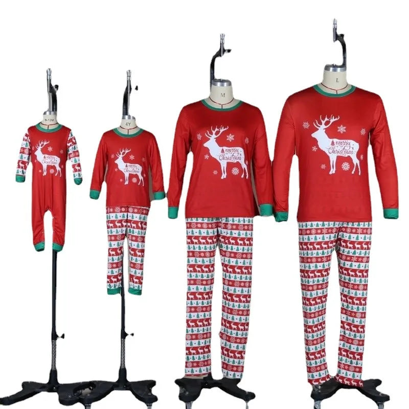 Wholesale Christmas Pajamas New Arrivals 2023 Winter Christmas Family Pajamas Sets Fashion Matching Christmas Pajamas for Family