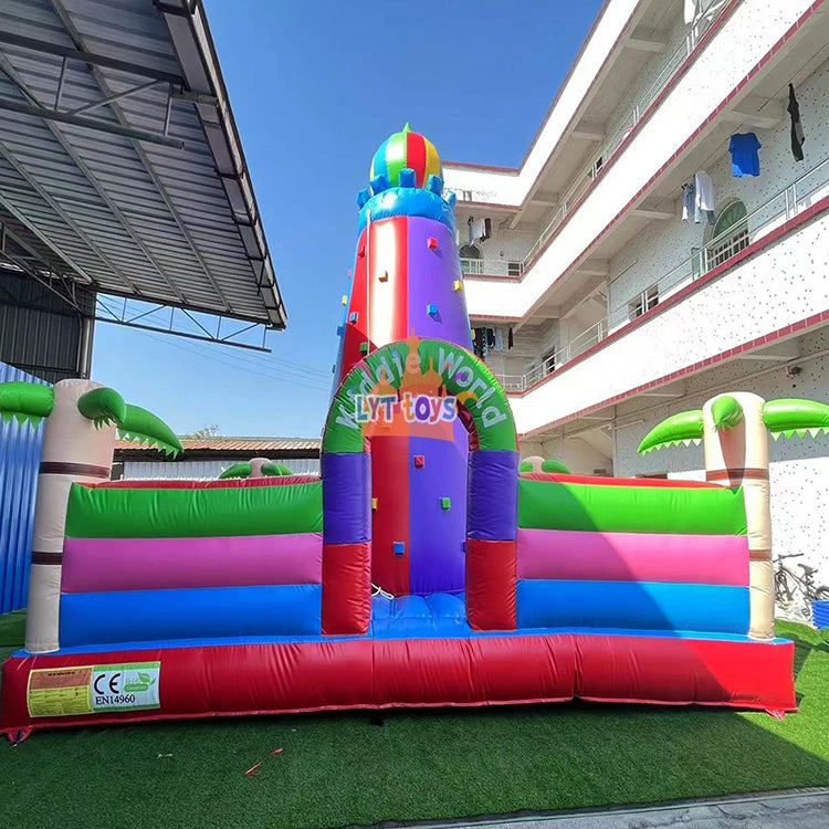 Popular Amusement Climbing Inflatable Wall Inflatable Rock Climbing Wall