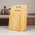 Natural Rectangle Set of 3 Kitchen Bulk Blank Plain Bamboo Cutting Board for Engraving with Handle