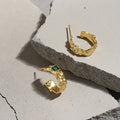 VIANRLA  S925 Silver Earring Sterling Silver Open Hoop Earrings Fancy Earrings for Party Girls