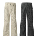 Fashion Designer Jeans Men's Draping Split Fashion Brand High Street Patchwork Wide Leg Unique Custom Straight Leg Fitting Jeans