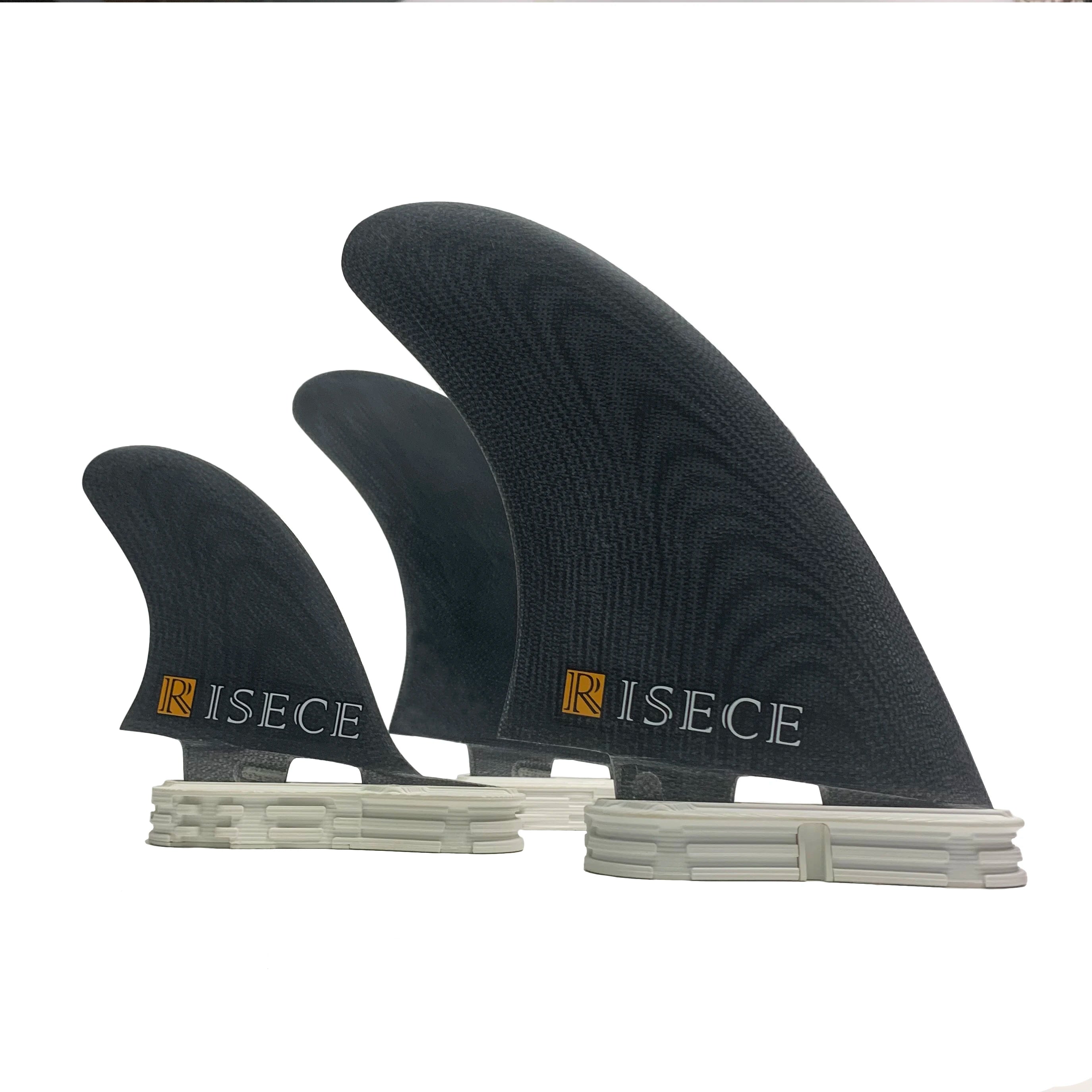 Fiberglass GFK Surfboard Fins Stabilizer Surfboard Fin Keel with Trailer MR Glass Twin + Stabiliser Tri Fin Set