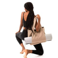 Custom Logo Eco-Friendly Cotton Canvas Polyester Yoga Mat Bag Premium Shopping Bag for Your Yoga Practice