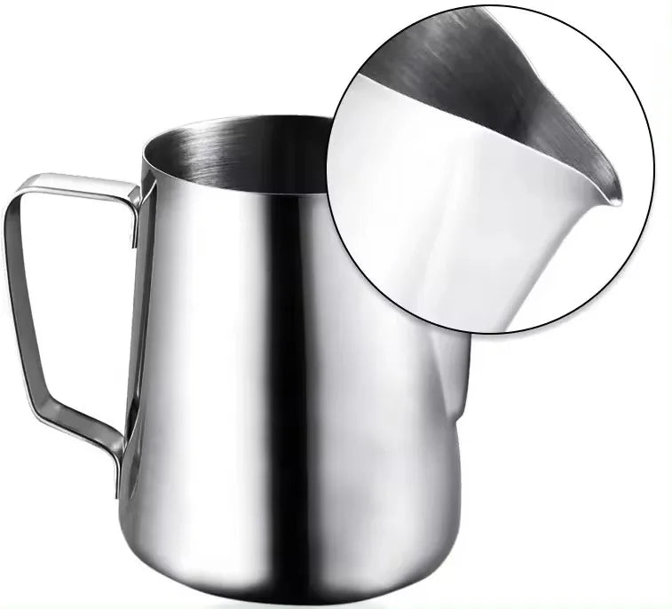 350/550/900/1500ml Stainless Steel Coffee Milk Jugs Latte Art Espresso Cappuccino Frothing Jug Milk Frothing Pitcher