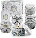 Scented Candles Gift Set Natural Soy Wax 6 Pack 5.65Oz Aromatherapy Candle 150H Lasting Burn Holiday Handmade
