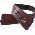 Deepeel CB922 103/98cm Garment Accessories Leather Waistband Strap Layer Cowskin Cummerbund Wide Belt Dress Coat Decorative Belt
