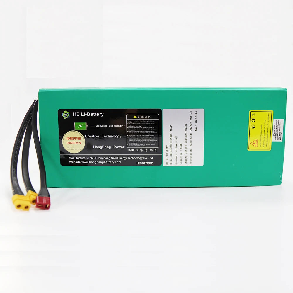 High Quality Li Ion Battery Electric Scooter Swappable Battery 52v 21ah Lithium Battery