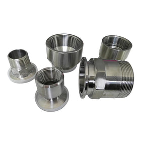Stainless Steel SS304/SS316L Forged Smooth BSP NPT DIN Male Female Nipple Tc Pipe Fitting Connector Adaptor Tri Clover Clamp