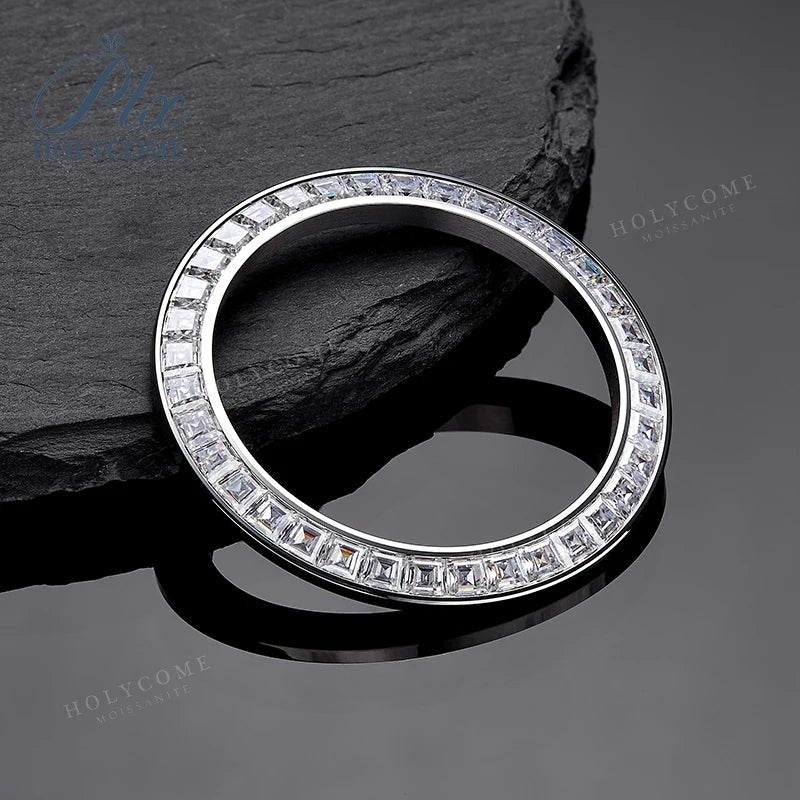 Wholesale 39mm Diamond Moissanite Watch Bezel Accessories Famous Brand Moissanite Watch Bezel Ring
